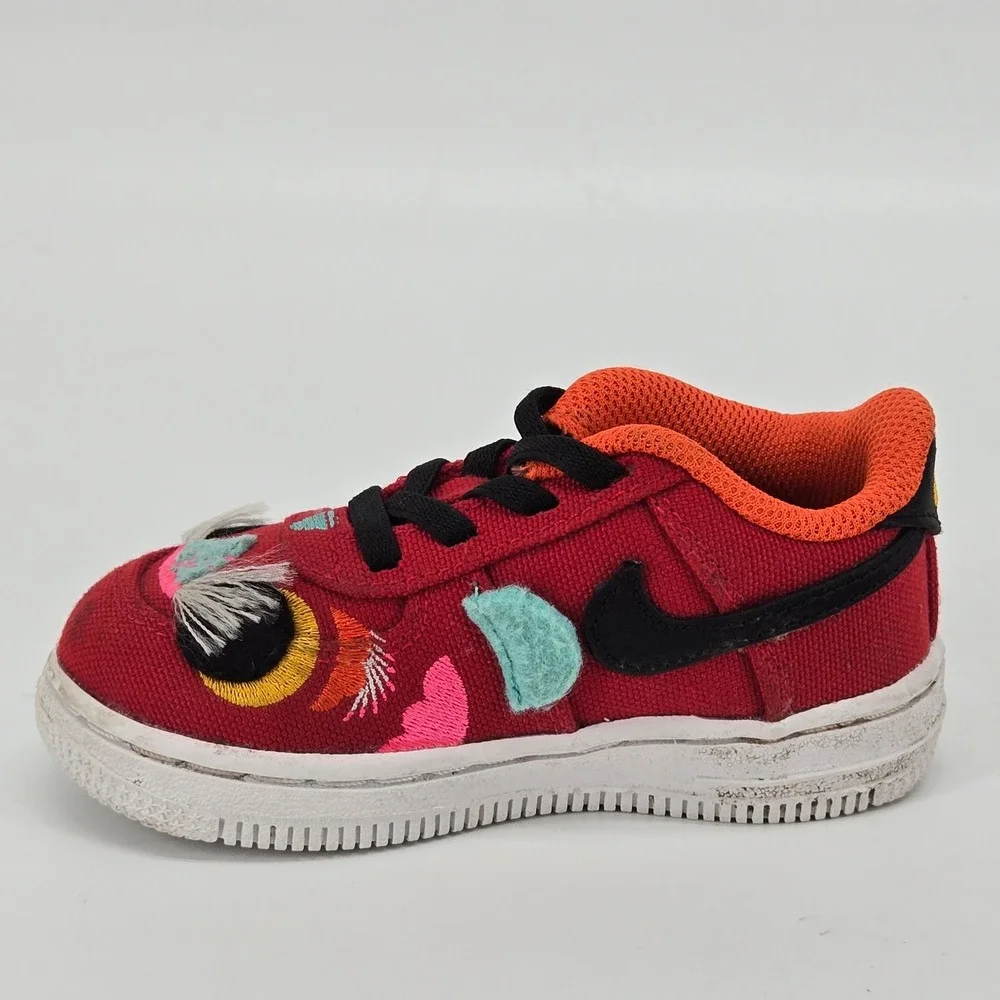 Nike Air Force 1 Low CNY Chinese New Year 2022‎ Tiger Toddler 7C Rare GUC